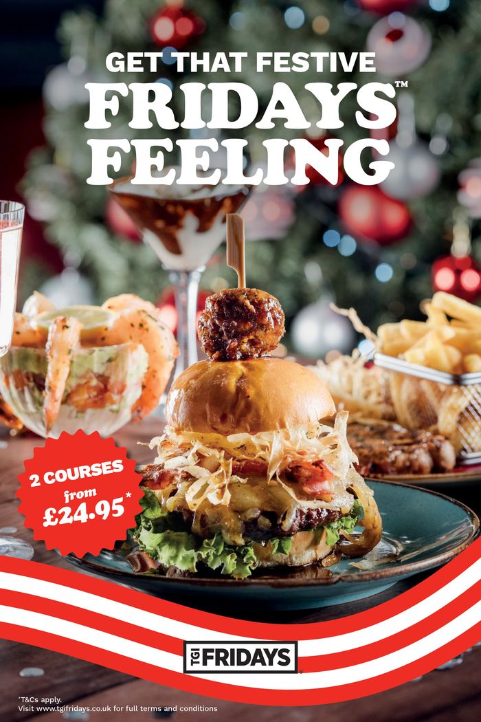 T.G.I. Friday's catalogue | Festive Menu | 18/10/2023 - 07/01/2024