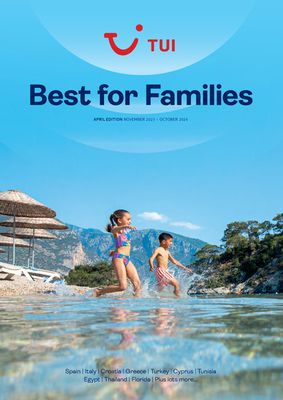 Tui catalogue | Best for Families | 06/11/2023 - 31/10/2024