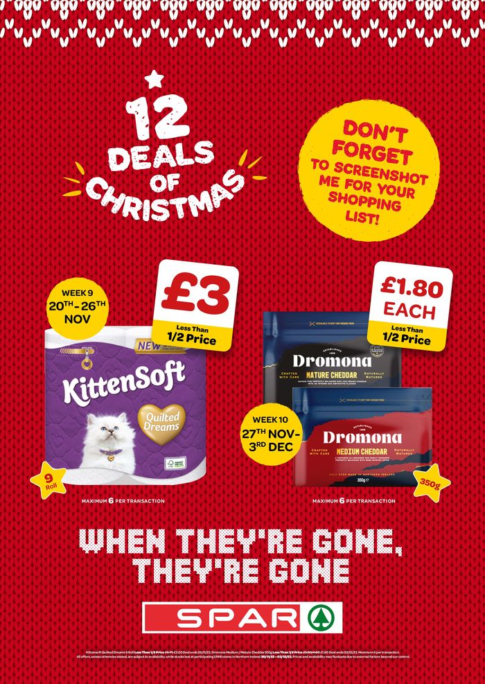 Spar catalogue in Liverpool | 12 Deals Of Christmas | 20/11/2023 - 03/12/2023