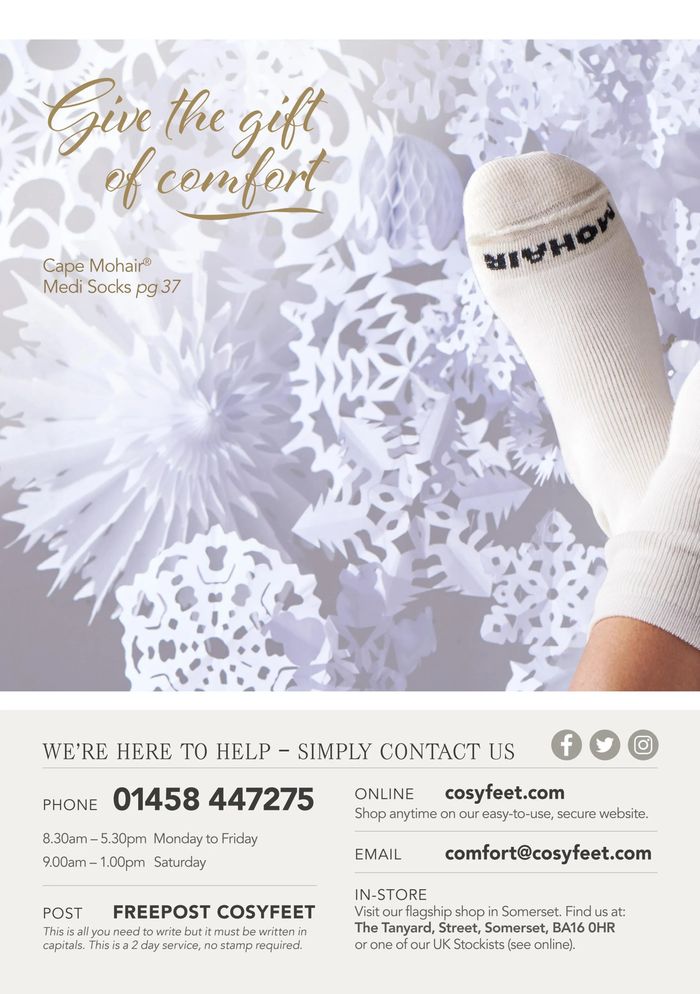 Cosyfeet catalogue | Christmas 2023 Issue 2 | 23/11/2023 - 31/12/2023