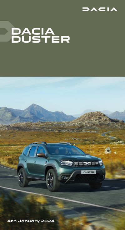 Cars, Motorcycles & Spares offers in London | Dacia Duster in Dacia | 05/01/2024 - 31/12/2024