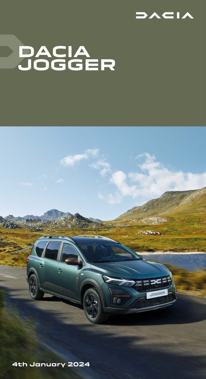 Dacia catalogue in Edinburgh | Dacia Jogger | 05/01/2024 - 31/12/2024
