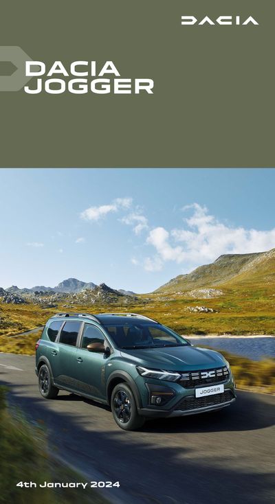 Cars, Motorcycles & Spares offers in London | Dacia Jogger in Dacia | 05/01/2024 - 31/12/2024