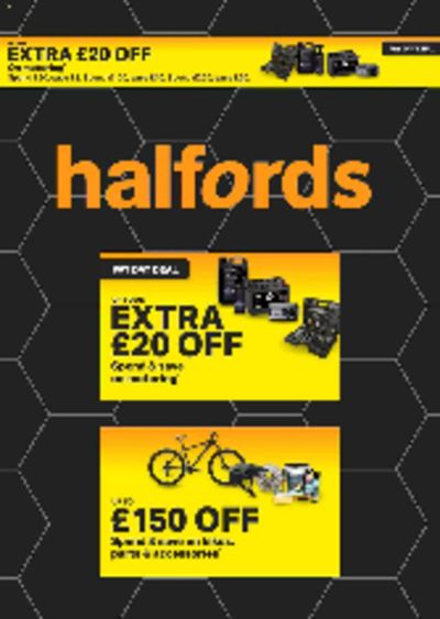 Cars, Motorcycles & Spares offers in London | Halfords Offers in Halfords | 24/01/2024 - 23/04/2024