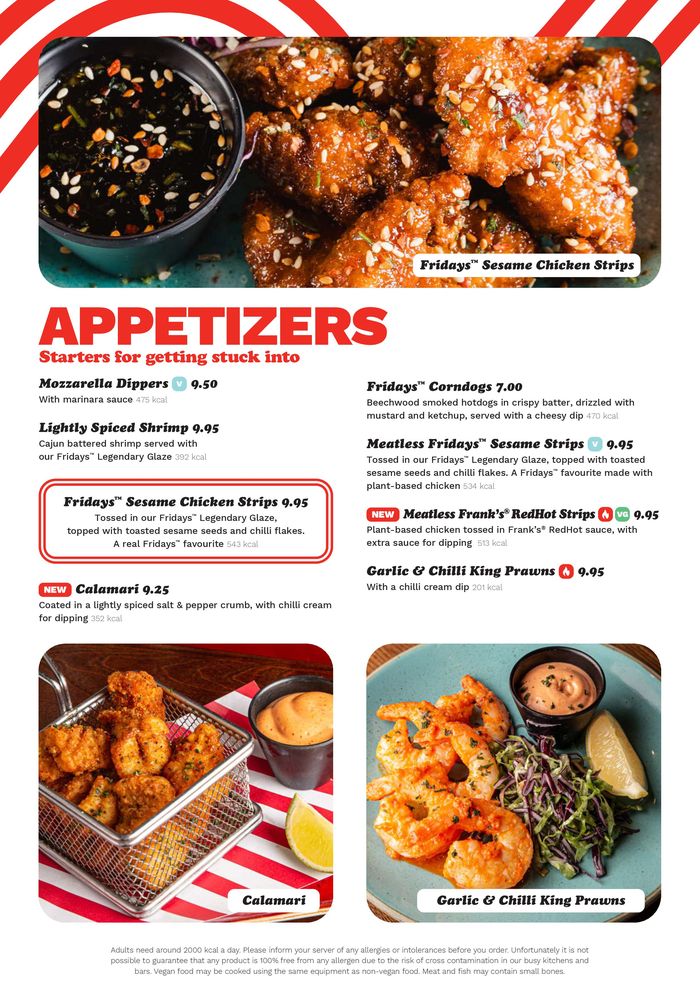 T.G.I. Friday's catalogue in London | Core Menu | 13/02/2024 - 30/04/2024