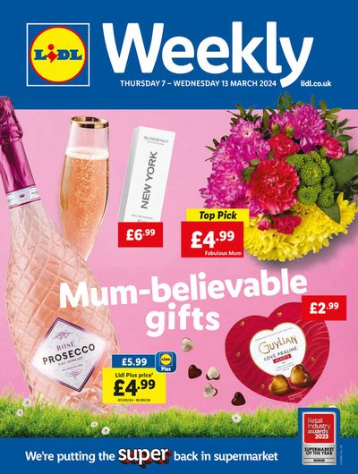Supermarkets offers in Sheffield | Mum-believable Gifts in Lidl | 07/03/2024 - 13/03/2024