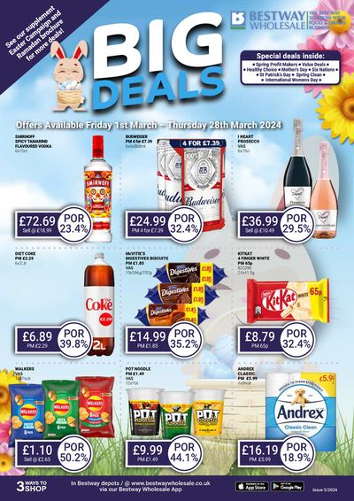 Supermarkets offers in Oldbury | Big Deals in Bestway | 01/03/2024 - 28/03/2024