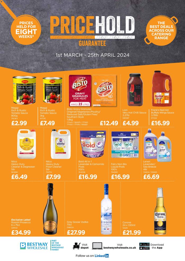 Bestway catalogue | Price Hold  | 01/03/2024 - 25/04/2024