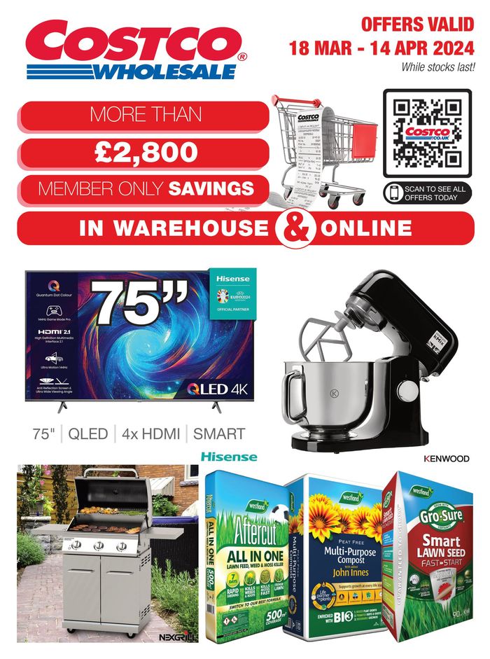 Costco catalogue in Southampton | Costco Offers In Warehouse & Online | 18/03/2024 - 14/04/2024