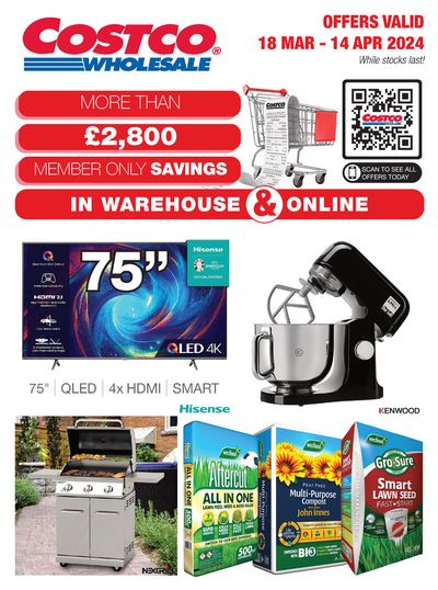 Supermarkets offers in Farnborough | Costco Offers In Warehouse & Online in Costco | 18/03/2024 - 14/04/2024