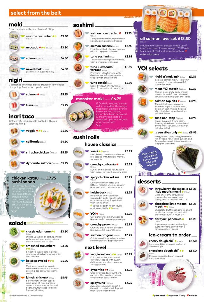 Yo! Sushi catalogue in Manchester | New Menu | 19/03/2024 - 30/04/2024