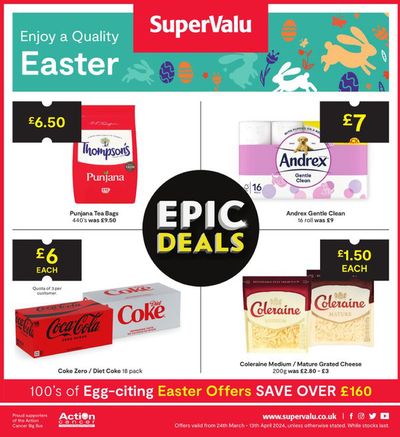 Supermarkets offers in Derry | Epic Deals Easter in SuperValu | 25/03/2024 - 13/04/2024