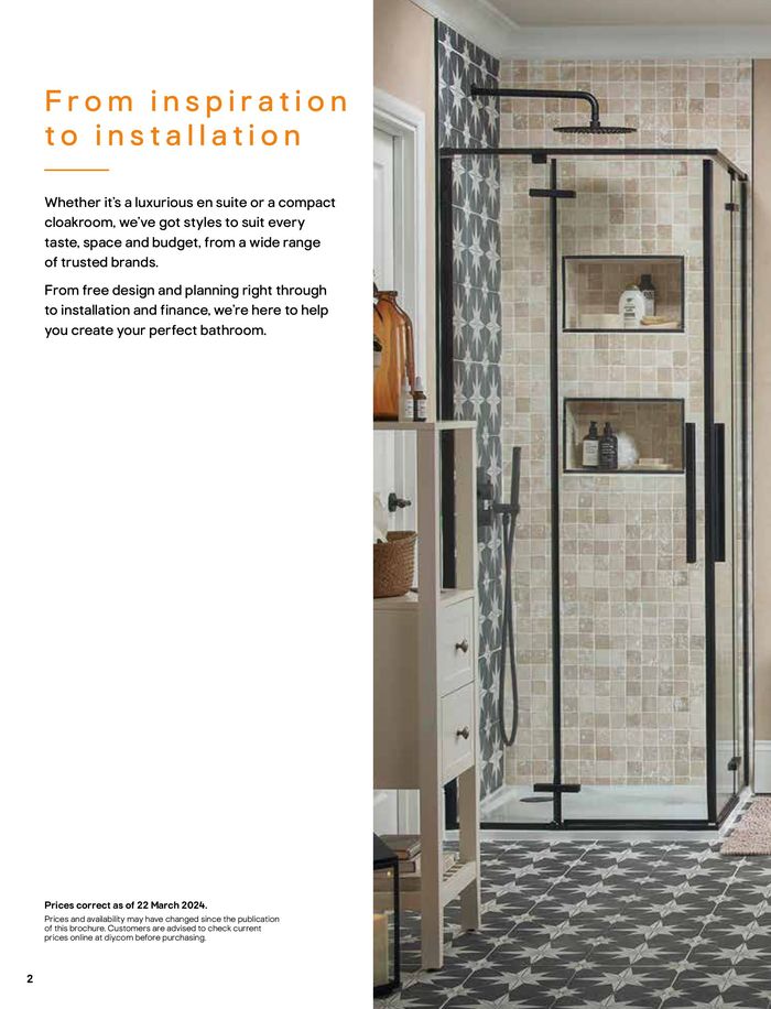B&Q catalogue in Liverpool | Bathrooms Spring 2024 | 25/03/2024 - 31/05/2024