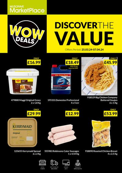 Supermarkets offers in Lurgan | FOODSERVICE DEALS in Musgrave MarketPlace | 26/03/2024 - 07/04/2024