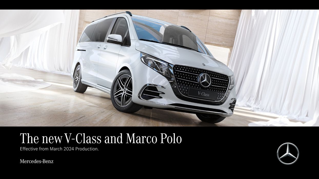 Mercedes-Benz catalogue in Failsworth | Mercedes Benz The new V‑Class and Marco Polo | 26/03/2024 - 31/10/2024