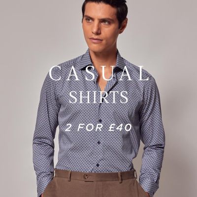 Clothes, Shoes & Accessories offers in Belper | Casual Shirts Sale in Hawes & Curtis | 26/03/2024 - 08/04/2024