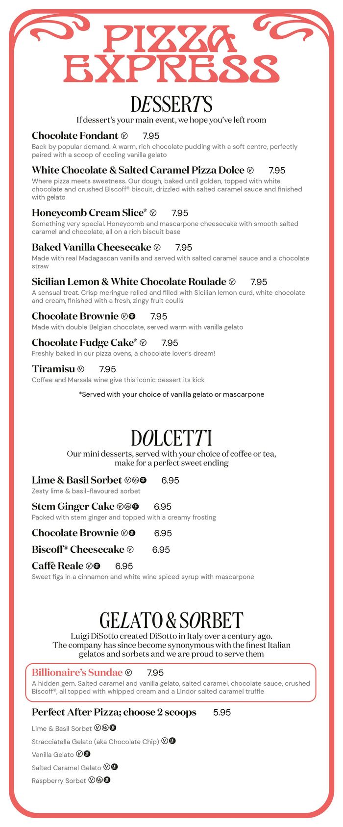 Pizza Express catalogue in Newcastle upon Tyne | Dessert Menu Spring 2024 | 26/03/2024 - 31/05/2024