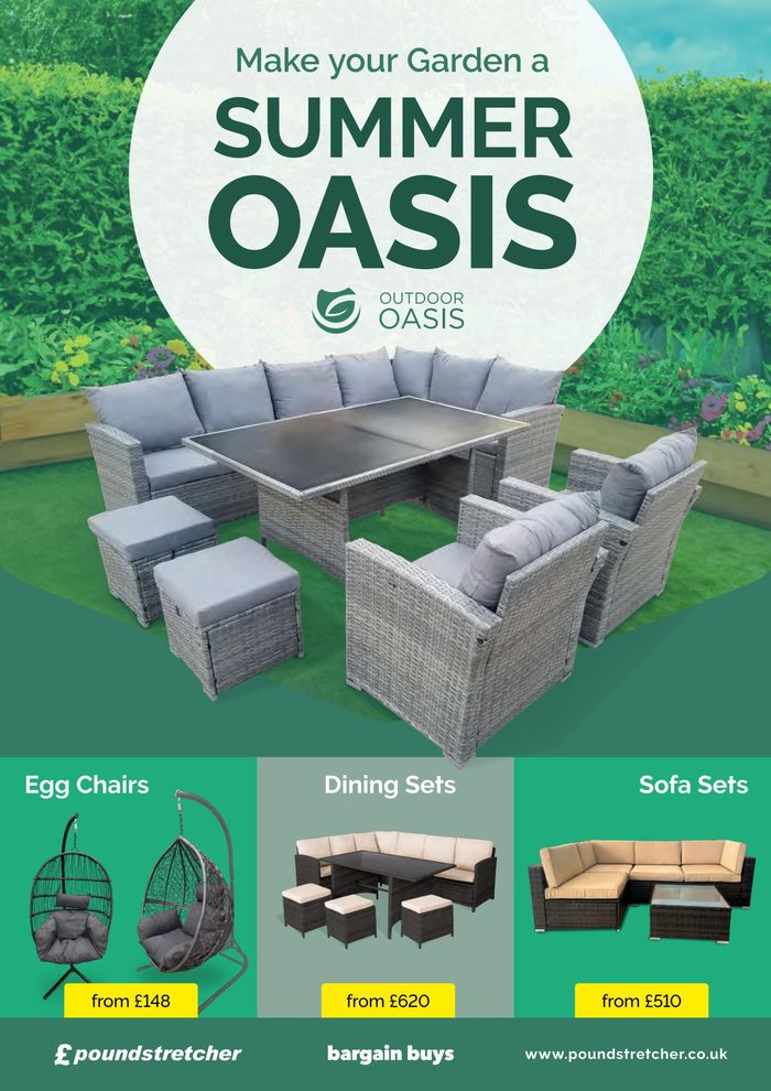 Poundstretcher catalogue | Make Your Garden A Summer Oasis | 28/03/2024 - 30/06/2024