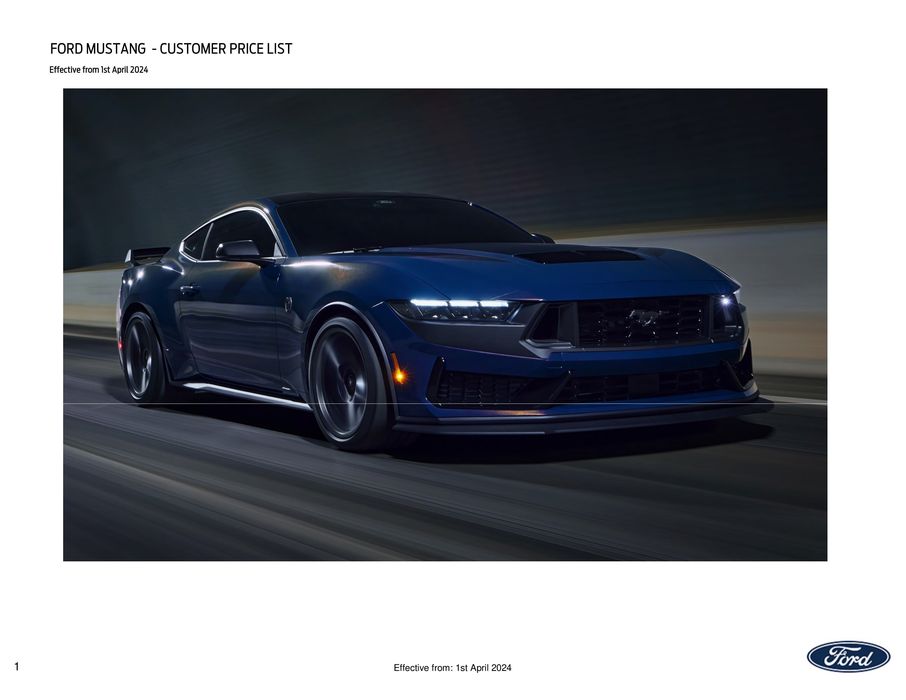 Ford catalogue in Yeovil | FORD MUSTANG | 06/04/2024 - 30/09/2024