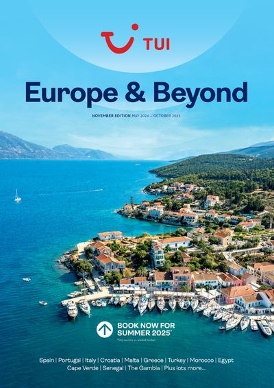 Tui catalogue in Bromley | Europe & Beyond 2024 – Oct 2025 | 01/05/2024 - 31/10/2025