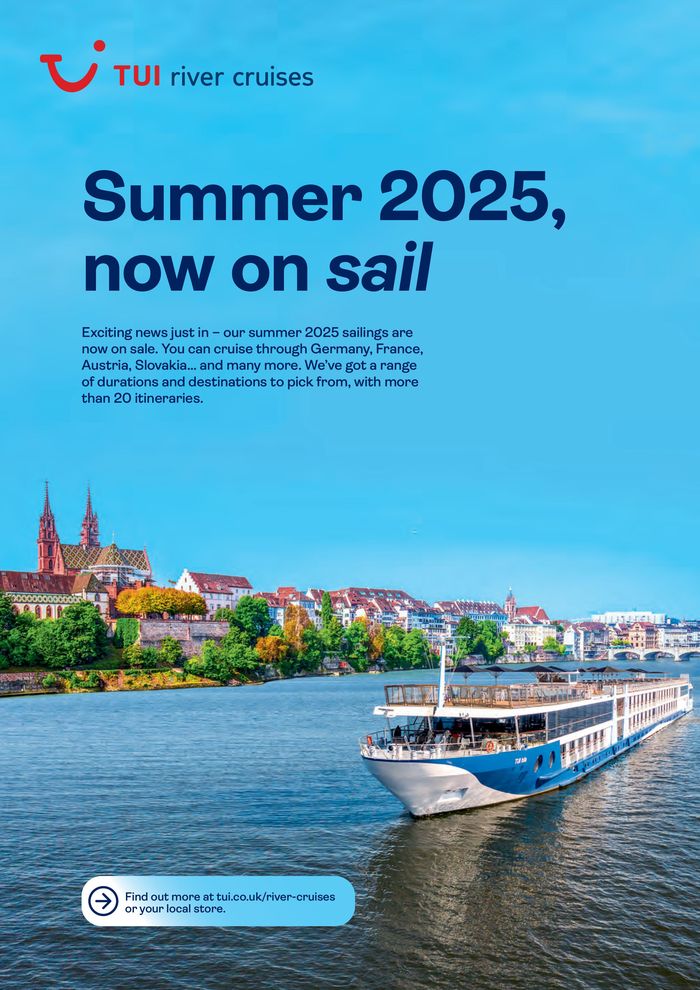 Tui catalogue in Queensferry | TUI River Cruises April 2025 | 09/04/2024 - 30/04/2025