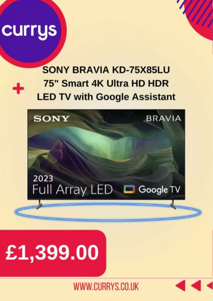 Currys catalogue in Sheffield | Epic Deals | 11/04/2024 - 10/05/2024
