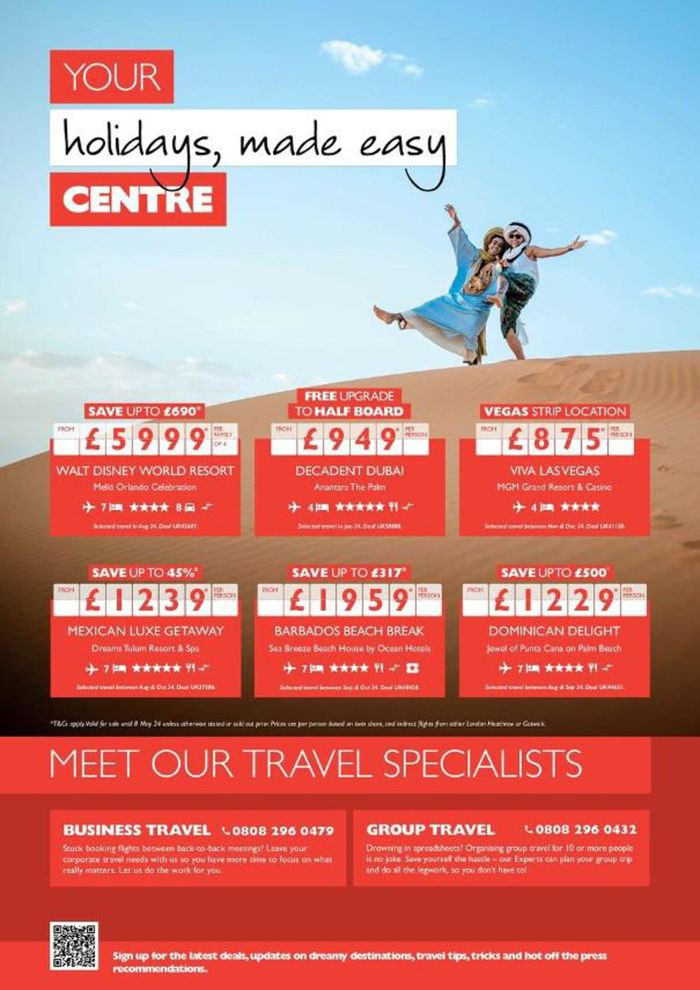 Flight Centre catalogue | Your Deals For Everyone Centre | 12/04/2024 - 08/05/2024