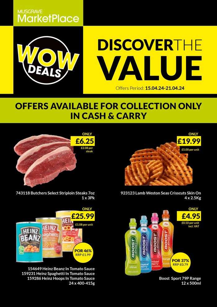 Musgrave MarketPlace catalogue in Belfast | WOW DEALS | 16/04/2024 - 21/04/2024