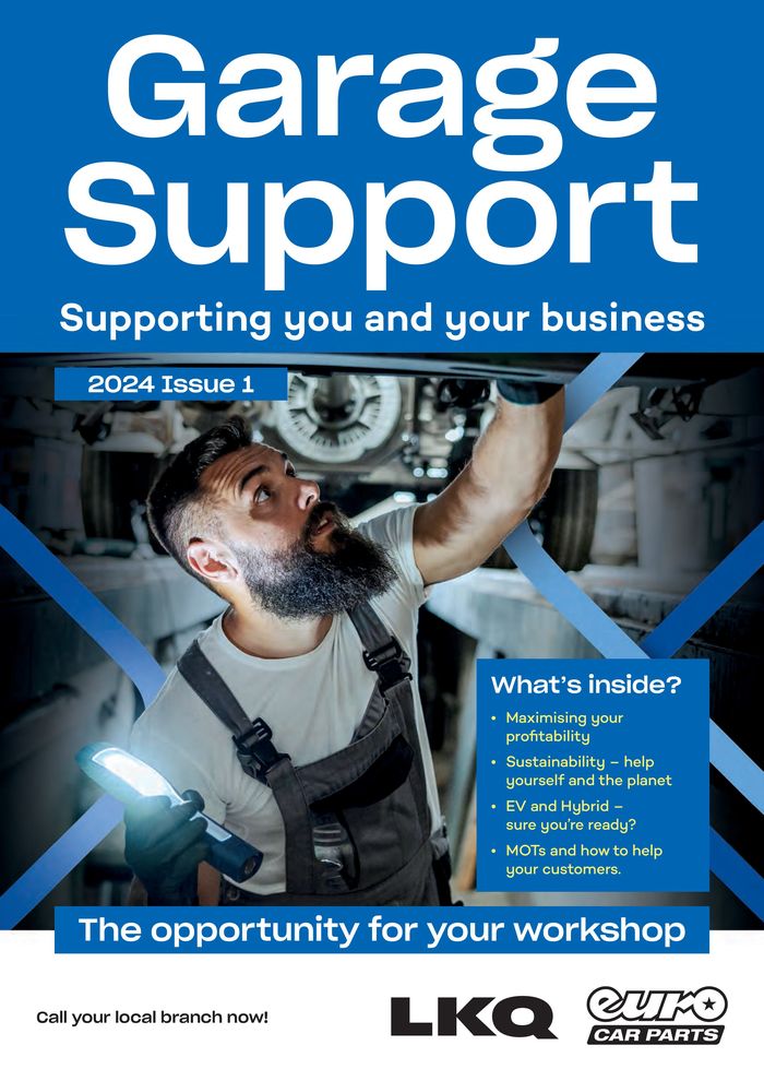 Euro Car Parts catalogue in Rochester | Garage Support Issue 1 2024 | 19/04/2024 - 31/12/2024