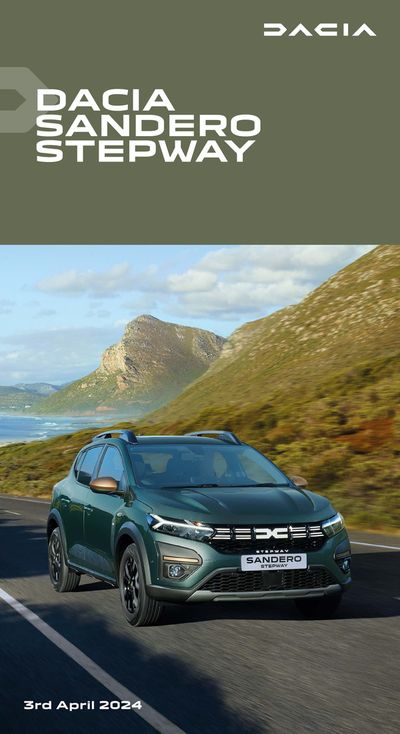 Dacia catalogue in Stirling | Dacia Sandero Stepway April 2024 | 22/04/2024 - 30/06/2024