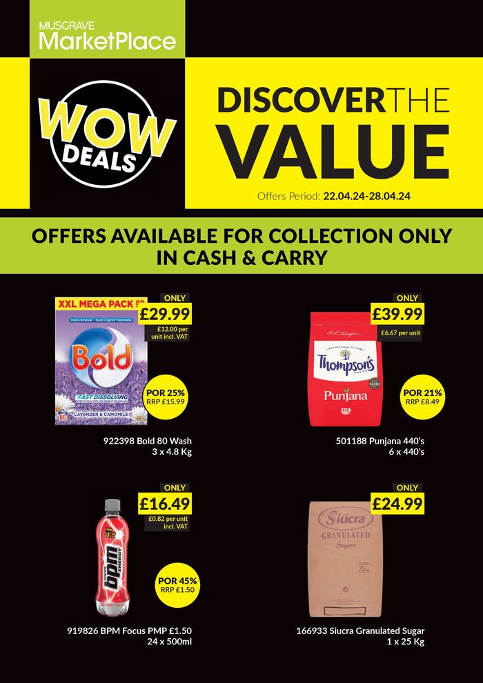 Musgrave MarketPlace catalogue in Belfast | WOW DEALS | 22/04/2024 - 28/04/2024