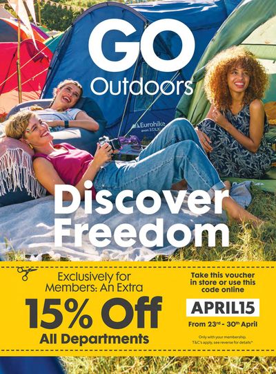 Clothes, Shoes & Accessories offers in Runcorn | Discover Freedom in GO Outdoors | 23/04/2024 - 30/04/2024