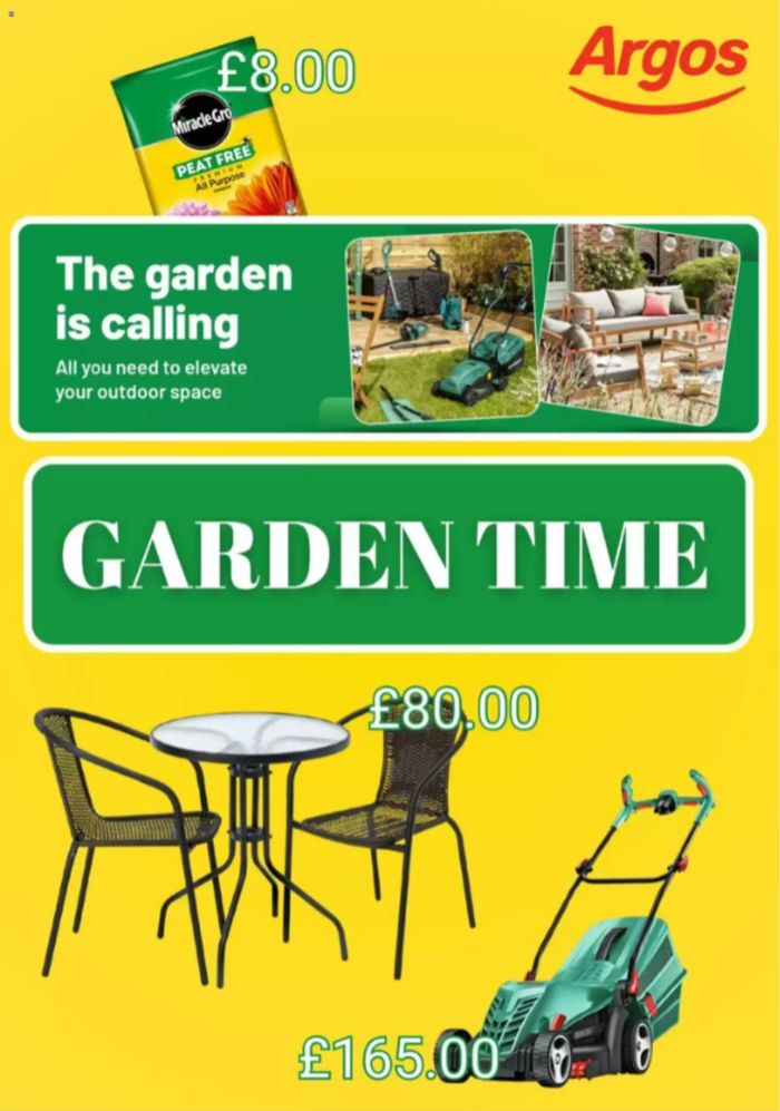 Argos catalogue in Nottingham | Garden Time | 23/04/2024 - 29/04/2024