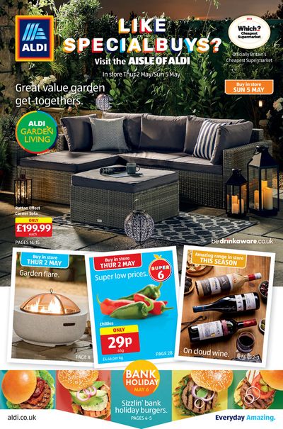 Aldi catalogue in London | Great Value Garden Get-Togethers. | 02/05/2024 - 05/05/2024