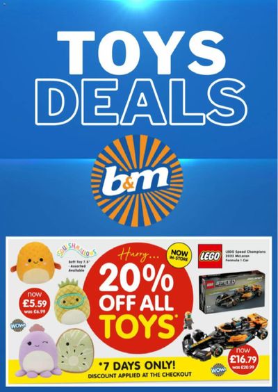 B&M Stores catalogue in Leicester | Toys Deals  | 29/04/2024 - 24/05/2024