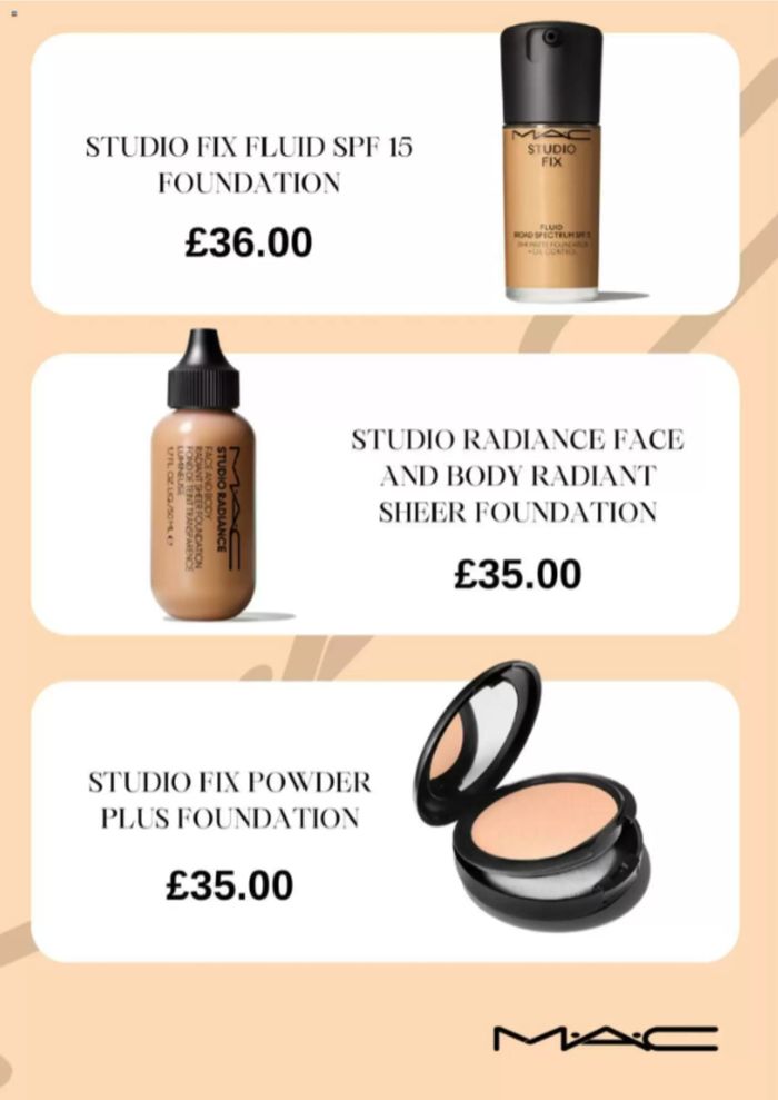 MAC Cosmetics catalogue in Stansted | MAC Foundation | 29/04/2024 - 25/05/2024