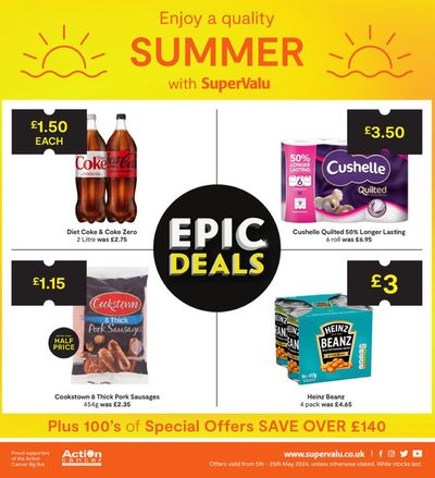 Supermarkets offers in Warrenpoint | Enjoy A Quality Summer in SuperValu | 07/05/2024 - 25/05/2024