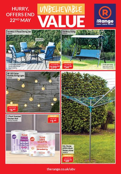 The Range catalogue in Knebworth | Unbelievable Value | 10/05/2024 - 22/05/2024