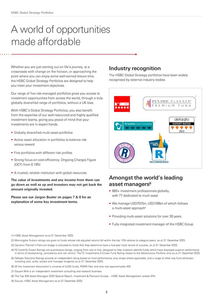 HSBC catalogue in London | Global Strategy Portfolios | 16/05/2024 - 30/09/2024