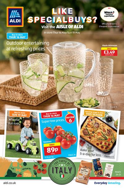 Aldi catalogue in Chester-le-Street | Outdoor Entertaining At Refreshing Prices. | 16/05/2024 - 19/05/2024