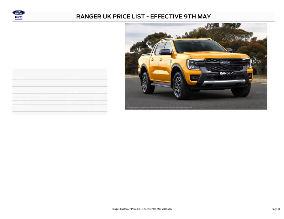 Ford catalogue in Penzance | FORD RANGER | 27/05/2024 - 31/12/2024