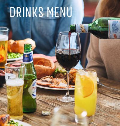 Restaurants offers in Brighton | Drinks Menu in Toby Carvery | 04/06/2024 - 31/08/2024