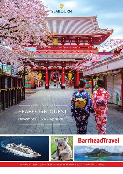Travel offers in Glasgow | Seabourn Quest November 2024 – April 2025 in Barrhead Travel | 01/11/2024 - 30/04/2025