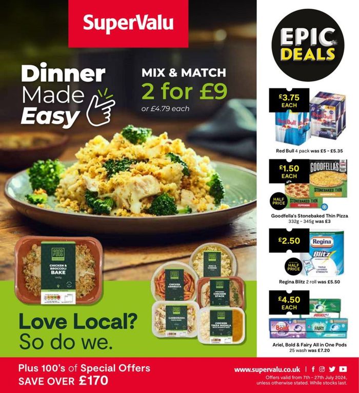 SuperValu catalogue | Dinner Made Easy | 08/07/2024 - 27/07/2024