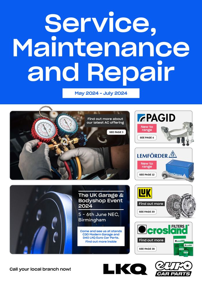Euro Car Parts catalogue | Service, Maintenance and Repair | 08/07/2024 - 31/07/2024