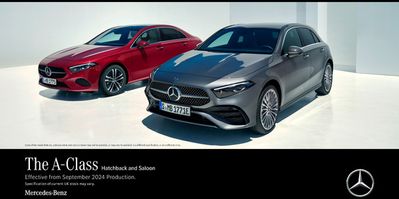 Cars, Motorcycles & Spares offers in Bognor Regis | Mercedes Benz New A-Class in Mercedes-Benz | 15/07/2024 - 31/01/2025