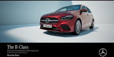 Cars, Motorcycles & Spares offers in Glasgow | Mercedes Benz New B-Class in Mercedes-Benz | 15/07/2024 - 31/01/2025
