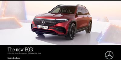 Cars, Motorcycles & Spares offers in Glasgow | Mercedes Benz New EQB in Mercedes-Benz | 15/07/2024 - 31/01/2025