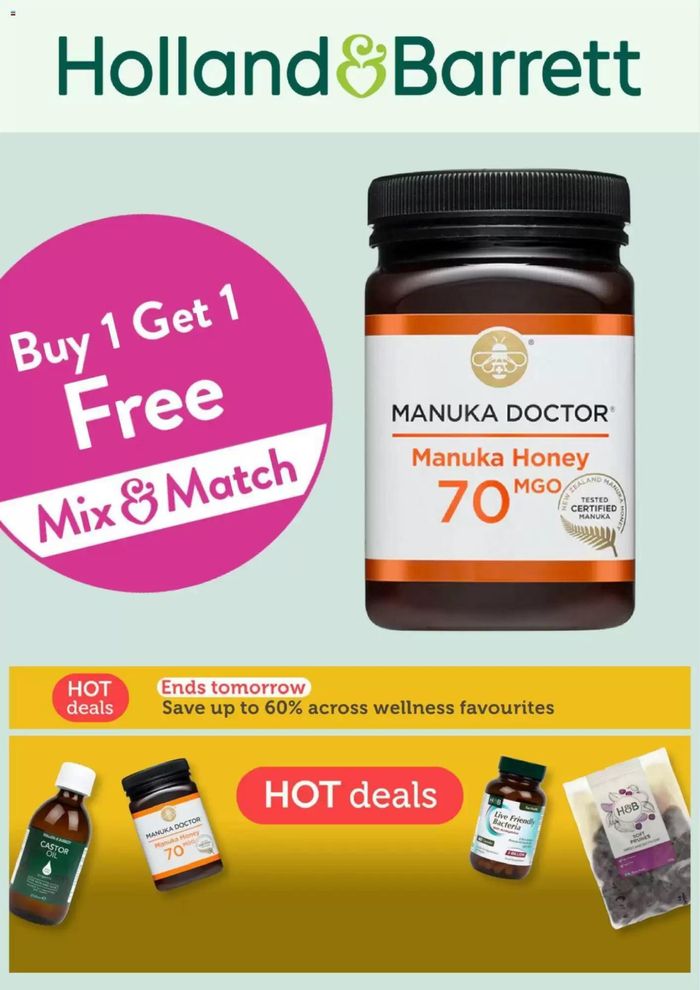 Holland & Barrett catalogue in Liverpool | Buy 1 Get 1 Free | 18/07/2024 - 17/08/2024