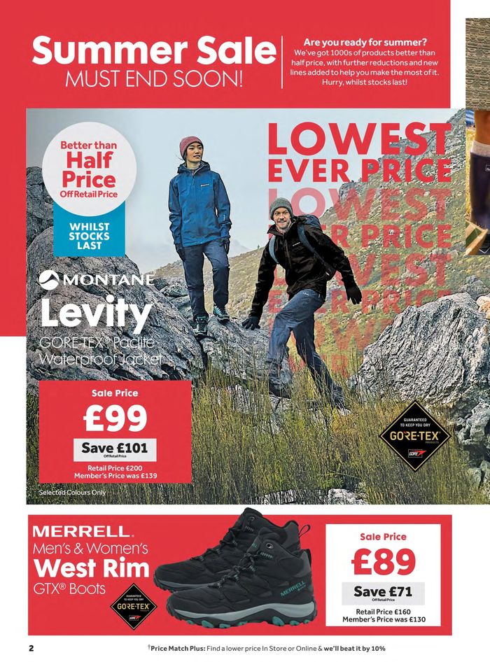 GO Outdoors catalogue in Glasgow | July SALE | 23/07/2024 - 19/08/2024